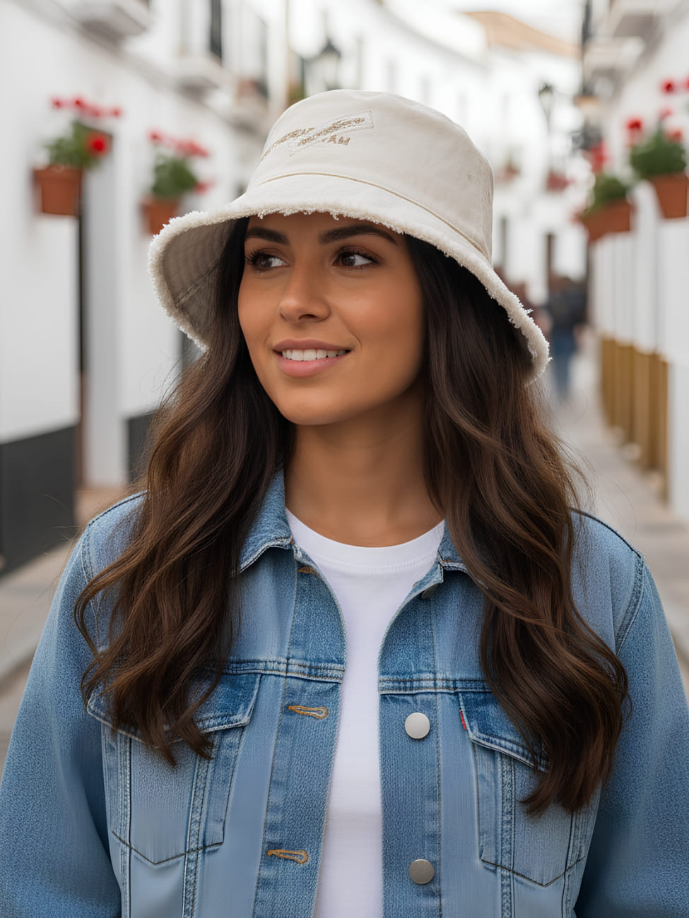 Bob en jean coloré pour femme – Image 3