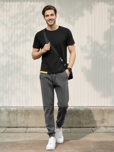 Jean homme taille élastique coupe jogger urbaine