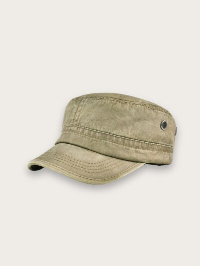 Casquette style militaire en jean pour homme