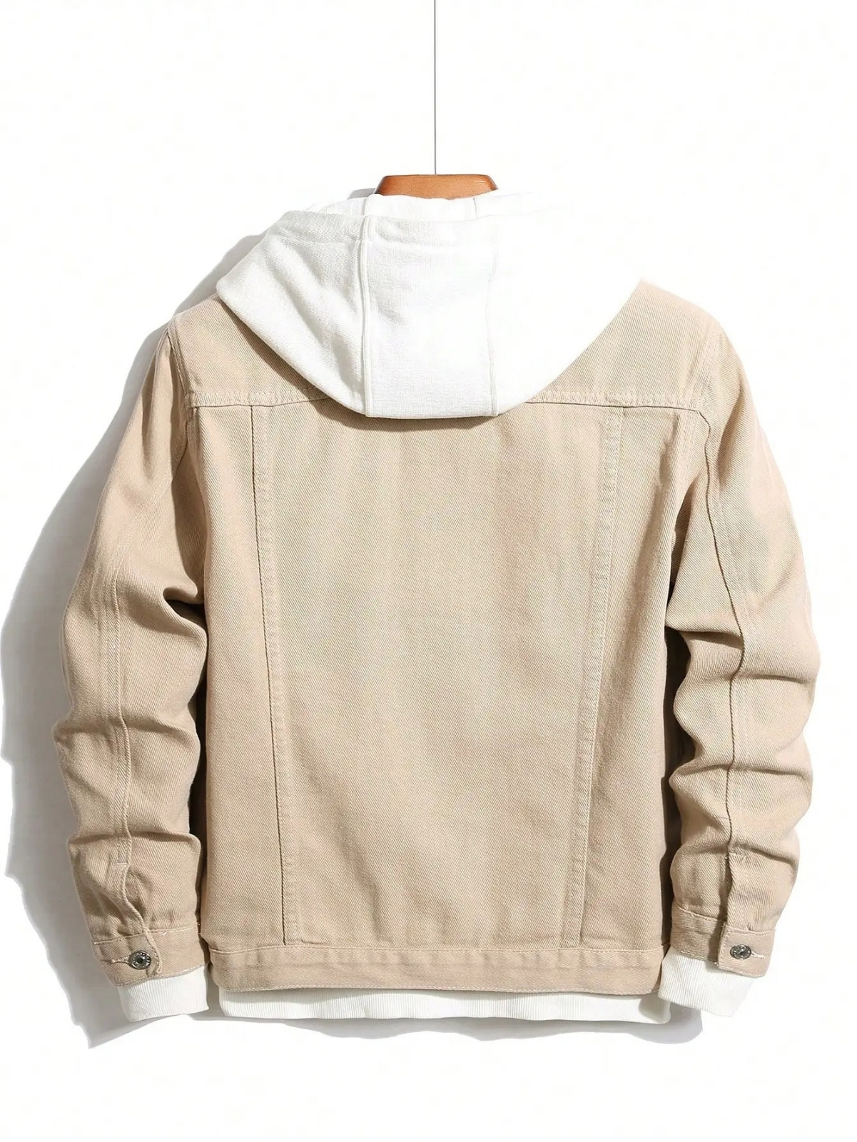 Veste en jean beige pour homme – Image 4