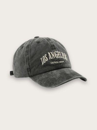 Casquette en jean femme avec broderie Los Angeles style vintage