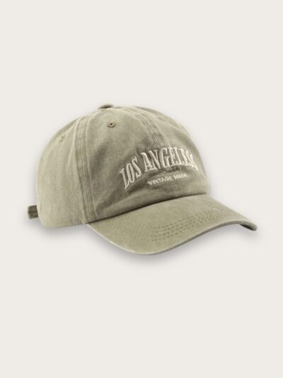 Casquette en jean femme avec broderie Los Angeles style vintage