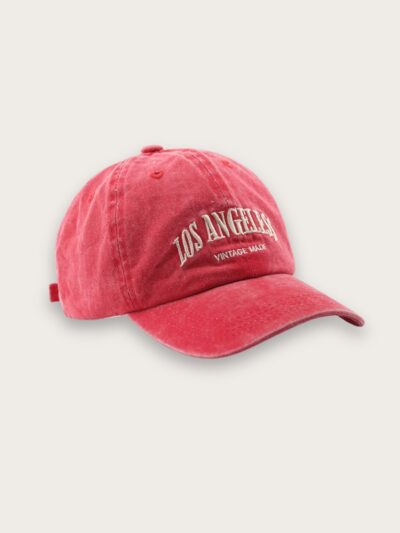 Casquette en jean femme avec broderie Los Angeles style vintage